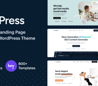 LandPress – Marketing Landing Page Elementor WordPress Template