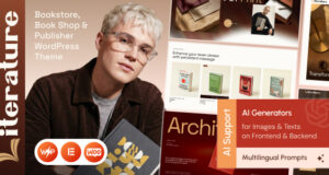 Literatur – WordPress-Layout für Buchhandlung, Verlag und Buchhandlung