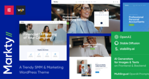 Markty | SMM- und Marketing-WordPress-Vorlage