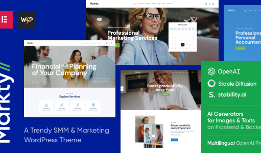 Markty | SMM- und Marketing-WordPress-Vorlage