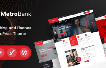 Metrobank – WordPress-Vorlage für Banken und Finanzen