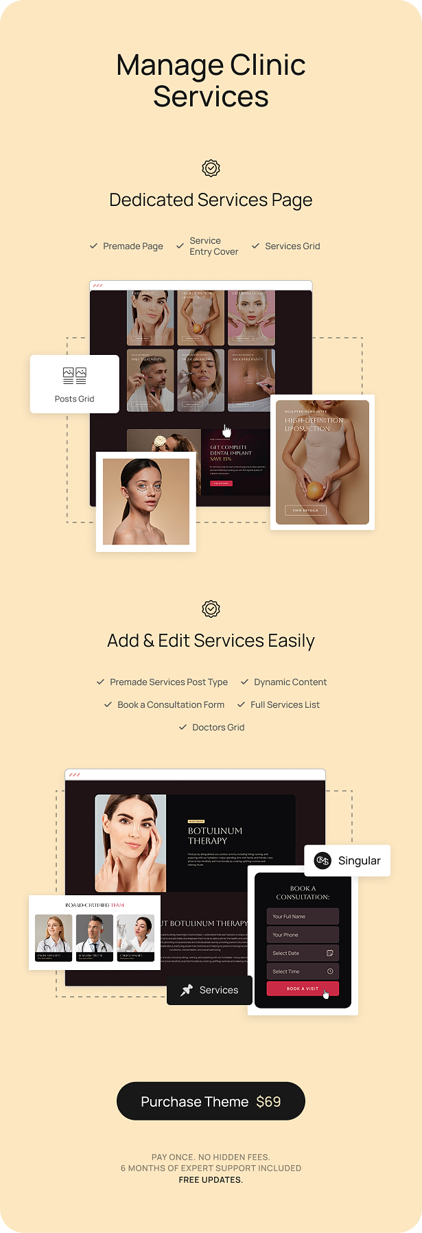 Thema der Dermatologie-Klinik