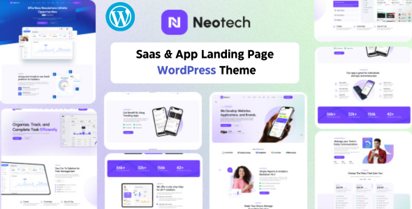 Niotech – Saas & App Landing WordPress Vorlage
