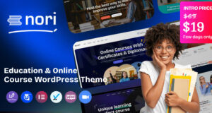 Nori – WordPress-Vorlage für Online-Kurse und Bildung