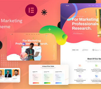 Nucaz – Digitales Marketing und SEO WordPress Elementor Template