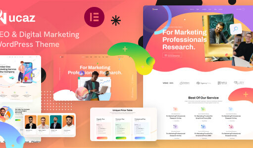 Nucaz – Digitales Marketing und SEO WordPress Elementor Template