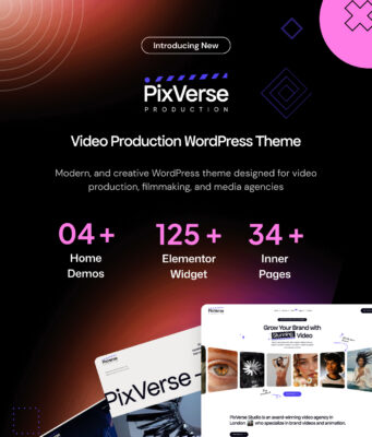 PixVerse – WordPress-Layout für Videoproduktion