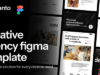Quanto – Figma-Vorlage für Kreativagentur
