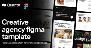 Quanto – Figma-Vorlage für Kreativagentur