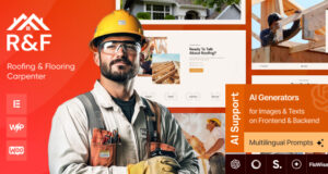 R&F – Dach- und Bodenschreiner-WordPress-Layout