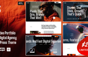Shaft – Kreatives Portfolio und WordPress-Template für digitale Agenturen