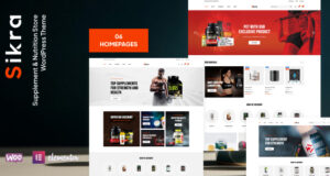 Sikra – WordPress-Vorlage für den Nahrungsergänzungsmittel- und Ernährungsshop