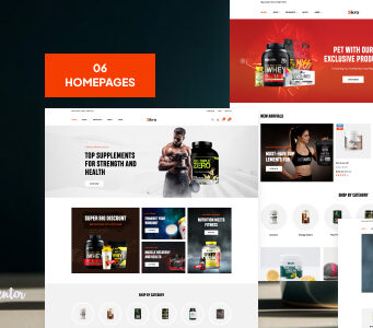 Sikra – WordPress-Vorlage für den Nahrungsergänzungsmittel- und Ernährungsshop