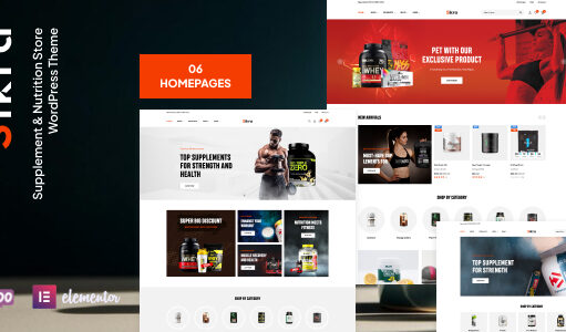 Sikra – WordPress-Vorlage für den Nahrungsergänzungsmittel- und Ernährungsshop