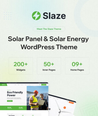 Slaze – Thema „Solarpanel und Solarenergie“.