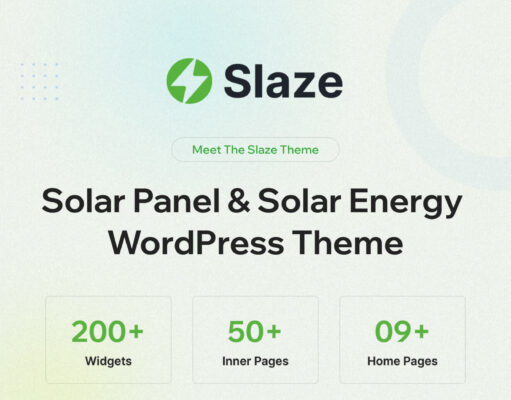 Slaze – Thema „Solarpanel und Solarenergie“.