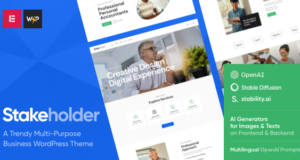 Stakeholder – Unternehmens- und Venture-WordPress-Template