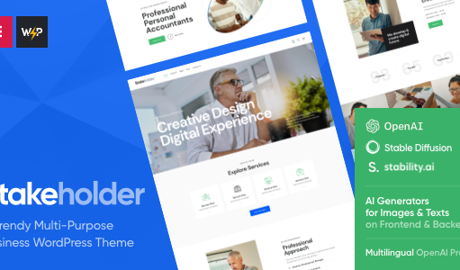 Stakeholder – Unternehmens- und Venture-WordPress-Template