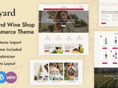 Wineyard – Spirituosen- und Weinladen WordPress WooCommerce Layout