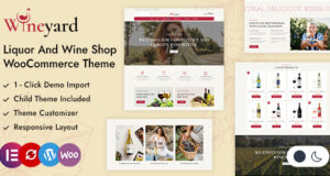 Wineyard – Spirituosen- und Weinladen WordPress WooCommerce Layout