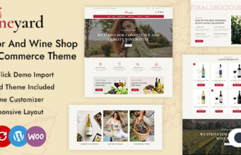 Wineyard – Spirituosen- und Weinladen WordPress WooCommerce Layout