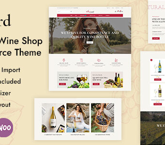 Wineyard – Spirituosen- und Weinladen WordPress WooCommerce Layout
