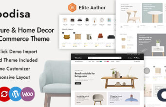 Woodisa – WordPress-WooCommerce-Template für Möbel und Inneneinrichtung