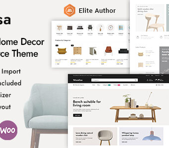Woodisa – WordPress-WooCommerce-Template für Möbel und Inneneinrichtung