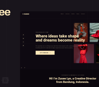 Zusee – Persönliches Portfolio-WordPress-Layout