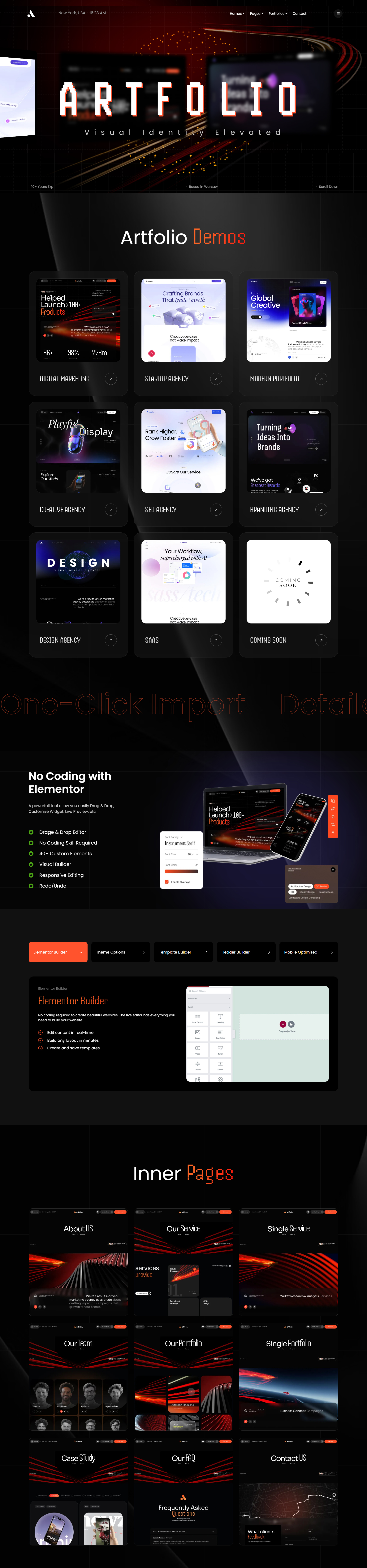 Artfolio Portfolio Theme Demos