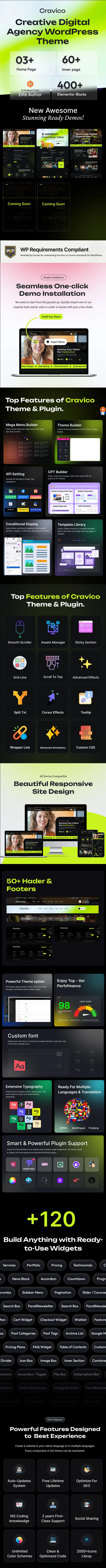Cravico – WordPress-Theme für kreative Digitalagenturen – 1