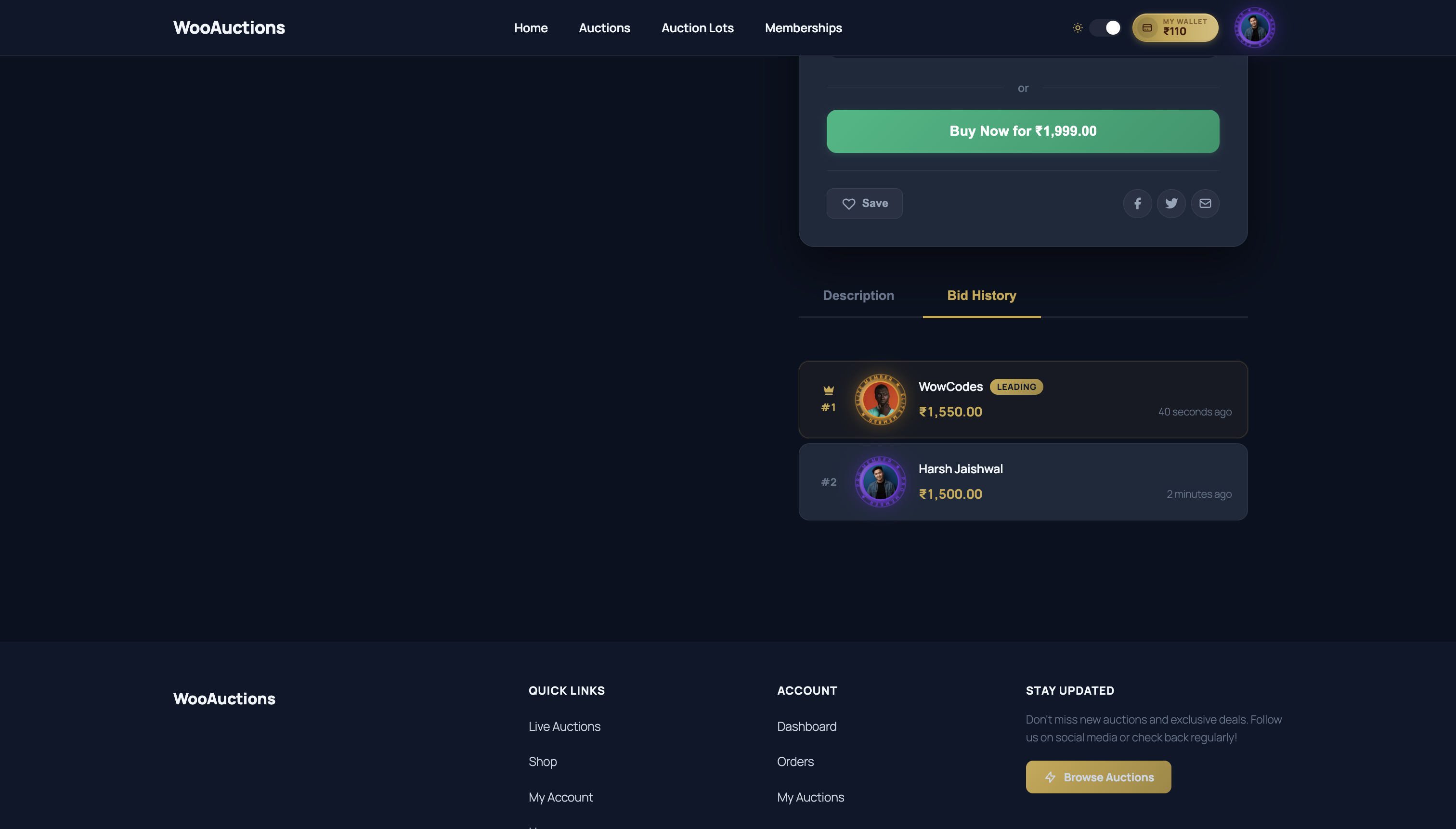 WooCommerce-Auktionsmarktplatz – Multivendor-Auktion | Geldbörse | Mitgliedschaft | KYC | Jetzt kaufen - 15