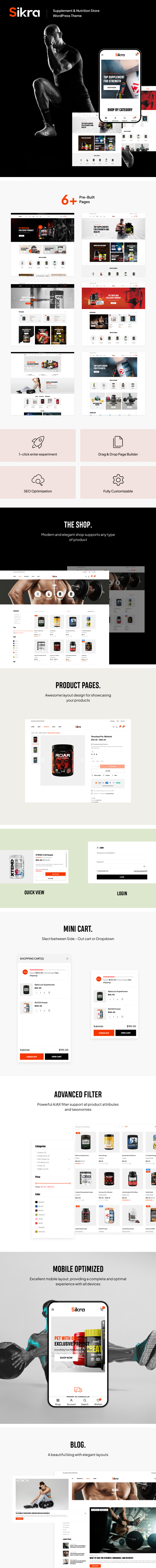 Sikra – WordPress-Theme für den Nahrungsergänzungsmittel- und Ernährungsshop – 1