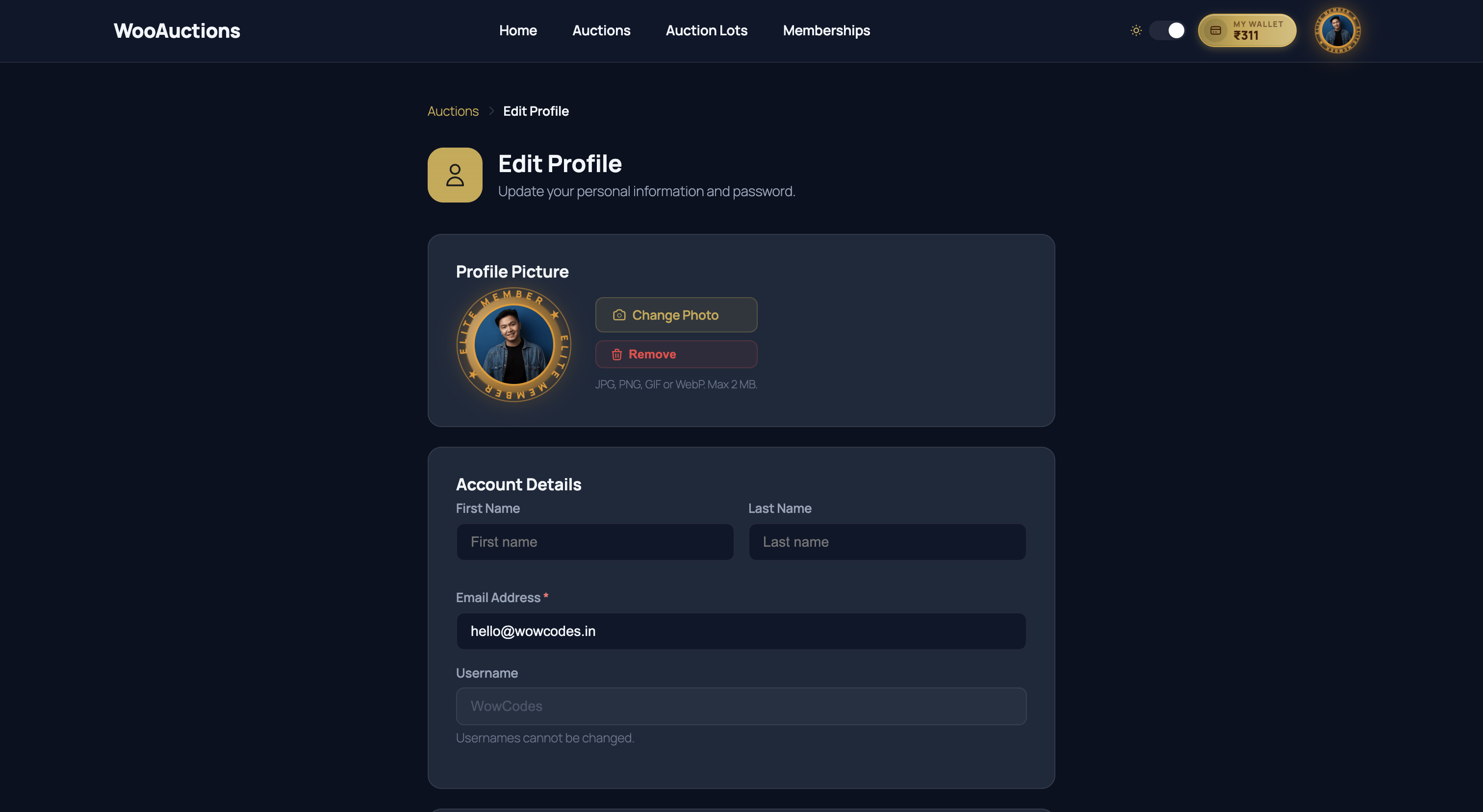 WooCommerce-Auktionsmarktplatz – Multivendor-Auktion | Geldbörse | Mitgliedschaft | KYC | Jetzt kaufen - 43