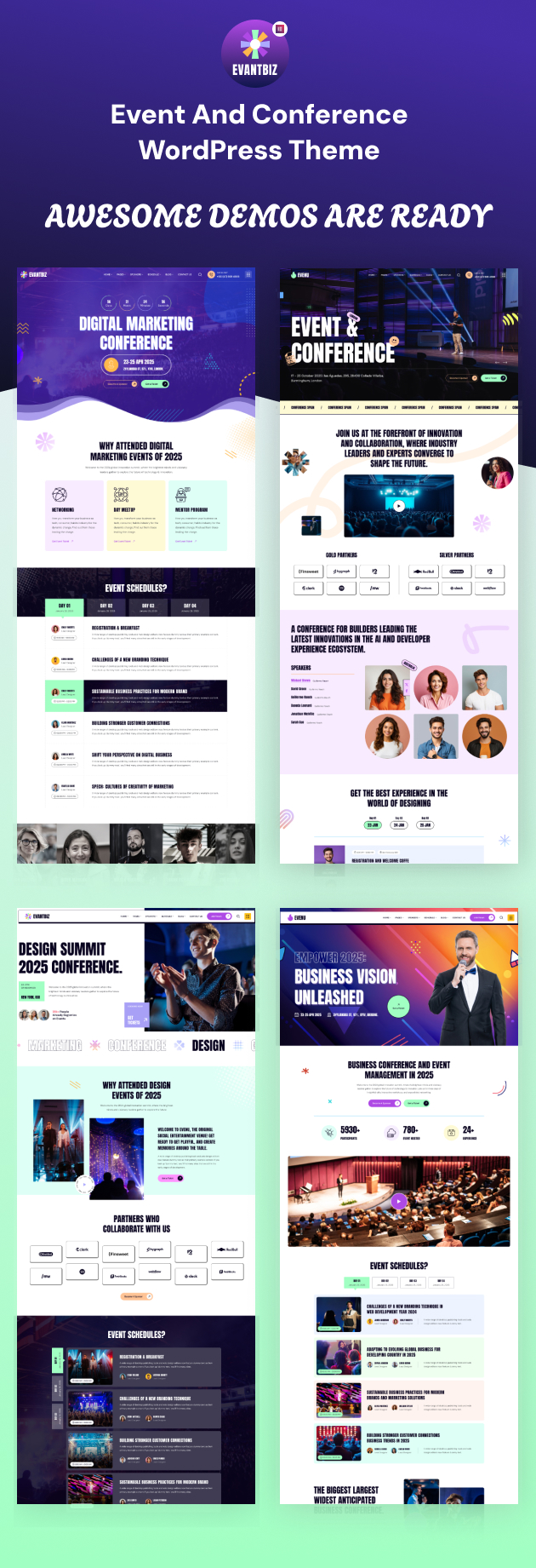Evantbiz – Konferenz – Veranstaltungen WordPress-Theme