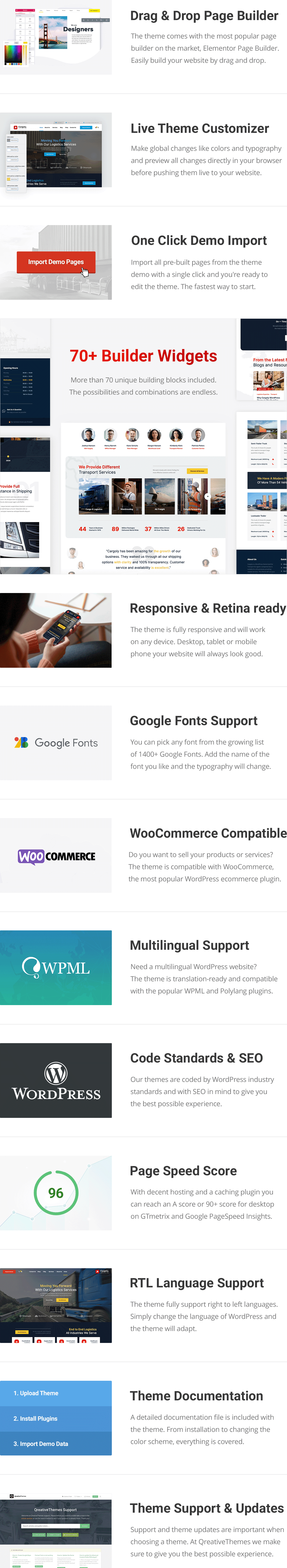 Cargoly – WordPress-Theme für Logistik und Transport