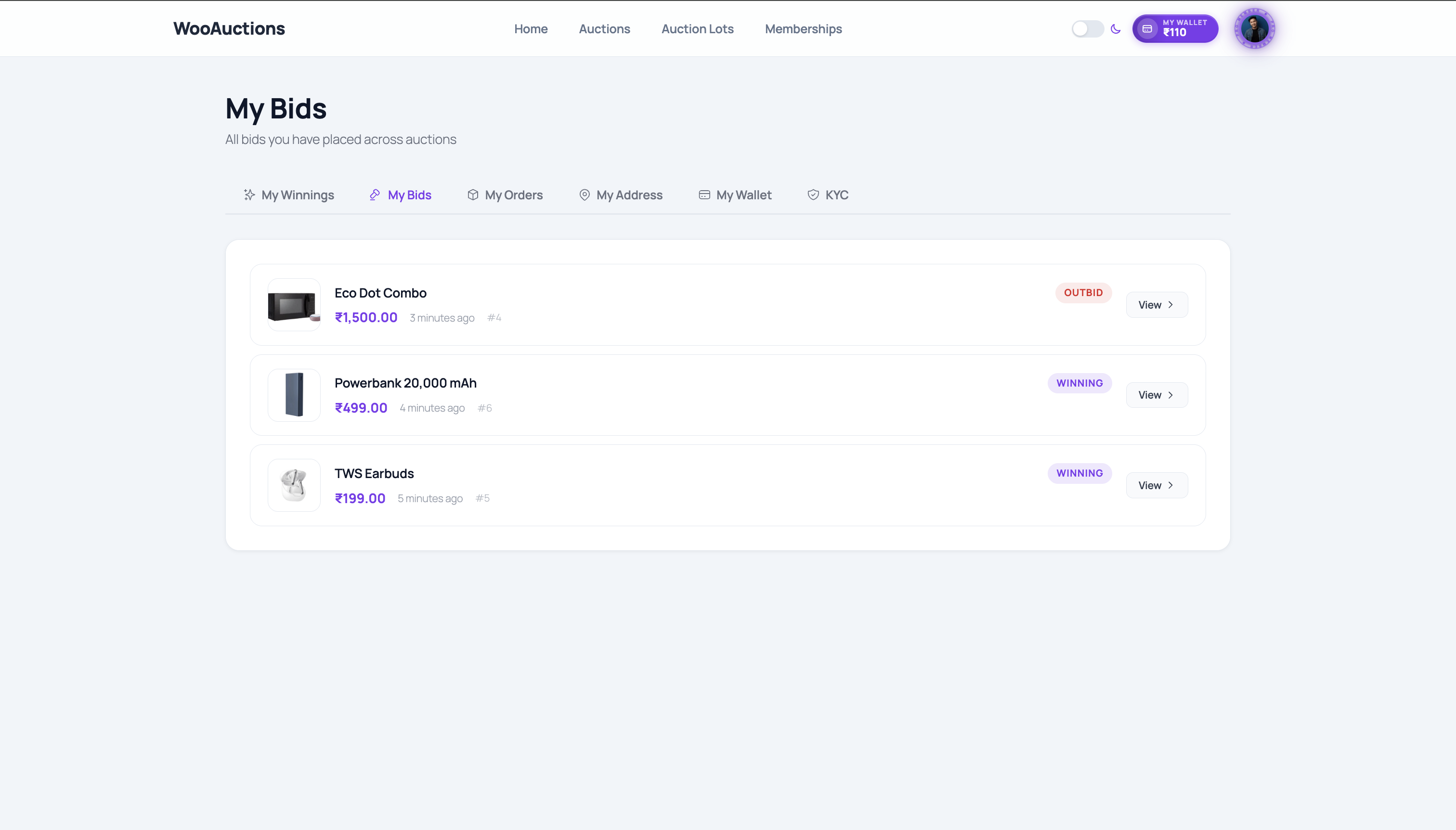WooCommerce-Auktionsmarktplatz – Multivendor-Auktion | Geldbörse | Mitgliedschaft | KYC | Jetzt kaufen - 16