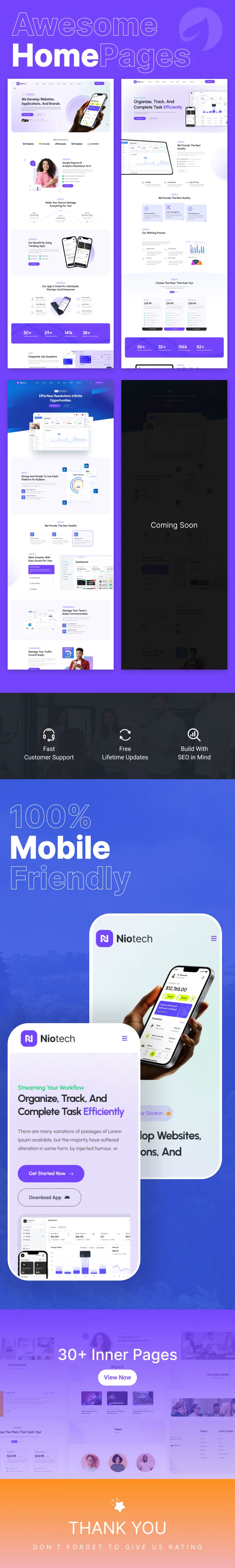 Niotech – Saas & App Landing WordPress Theme – 2