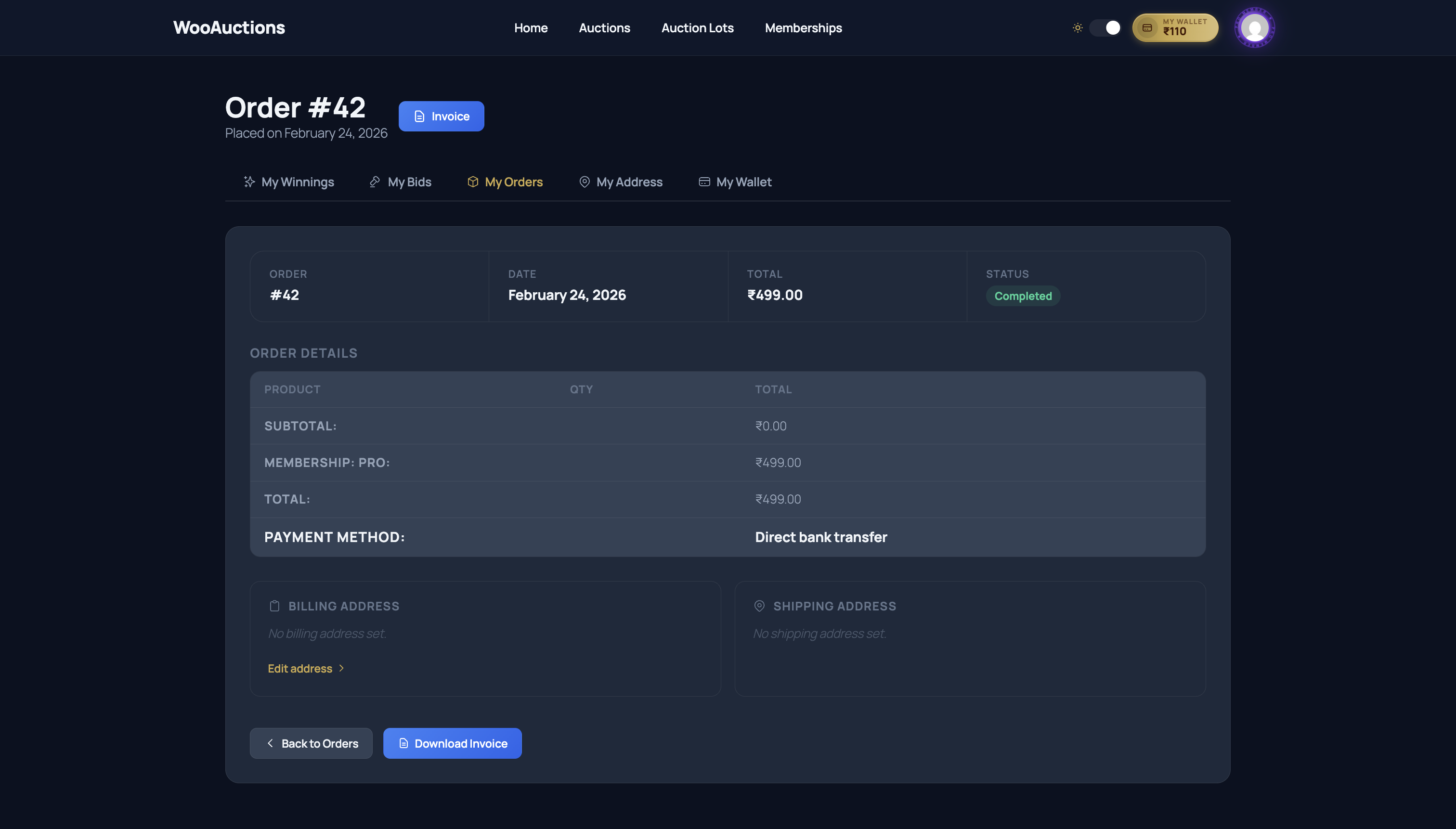 WooCommerce-Auktionsmarktplatz – Multivendor-Auktion | Geldbörse | Mitgliedschaft | KYC | Jetzt kaufen - 32