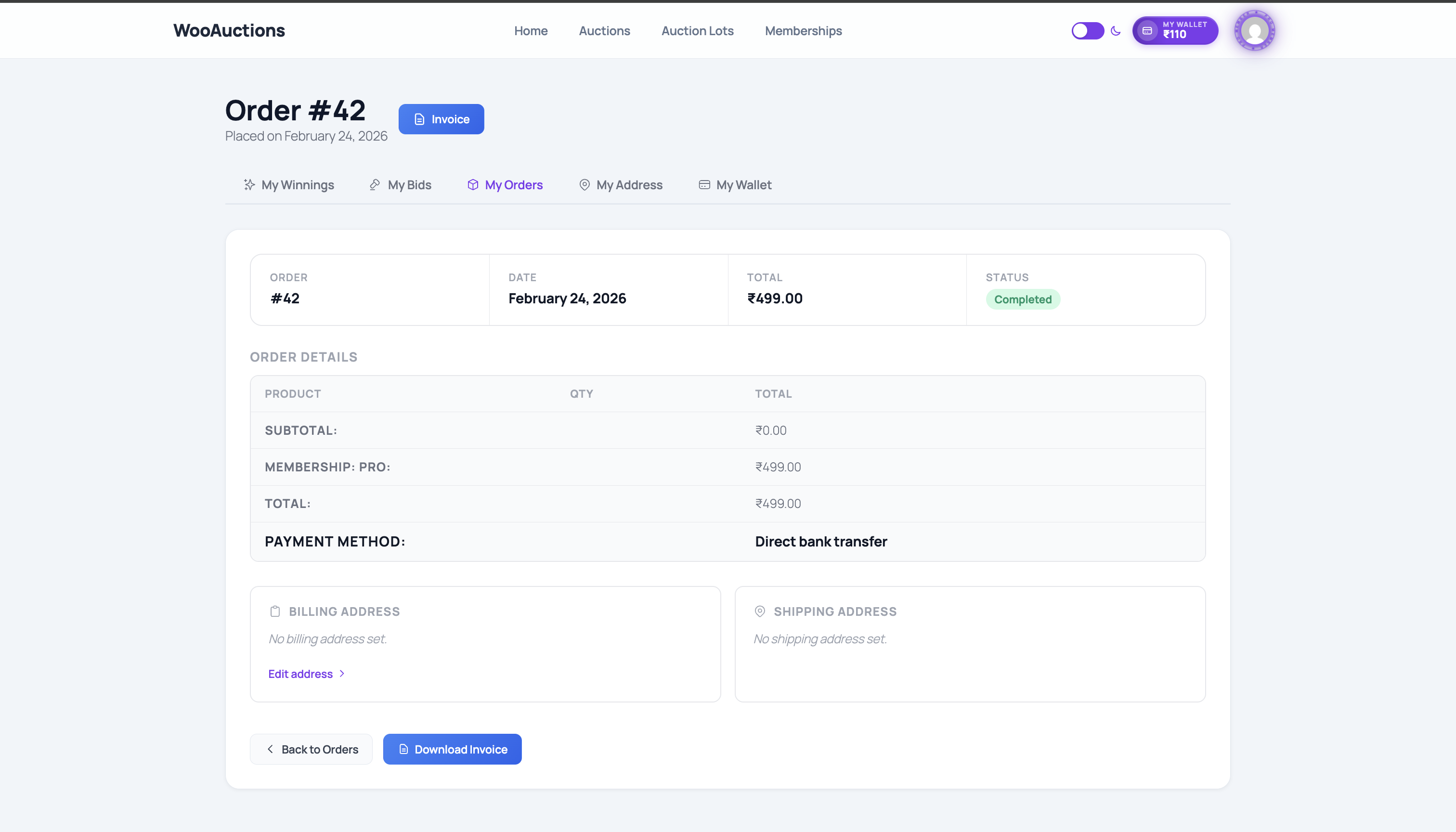 WooCommerce-Auktionsmarktplatz – Multivendor-Auktion | Geldbörse | Mitgliedschaft | KYC | Jetzt kaufen - 31
