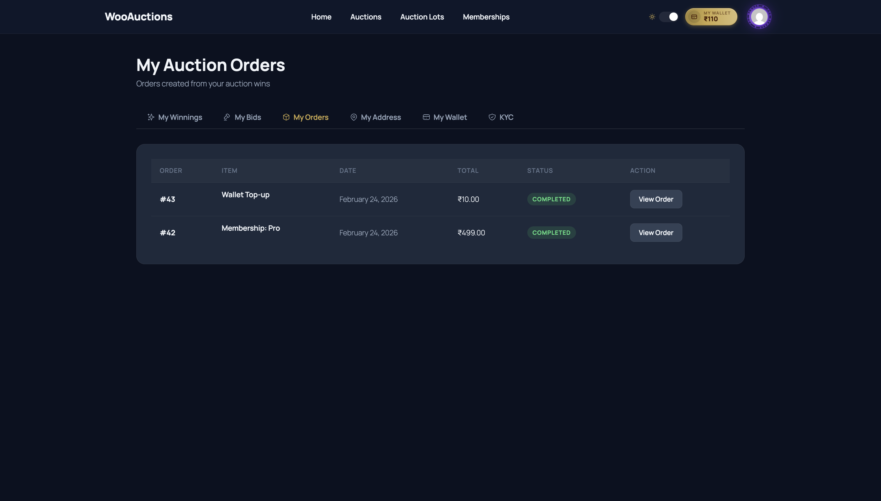 WooCommerce-Auktionsmarktplatz – Multivendor-Auktion | Geldbörse | Mitgliedschaft | KYC | Jetzt kaufen – 30
