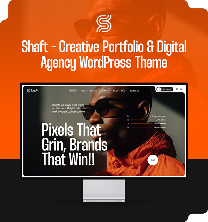 Shaft – Kreatives Portfolio und WordPress-Theme für digitale Agenturen – 4