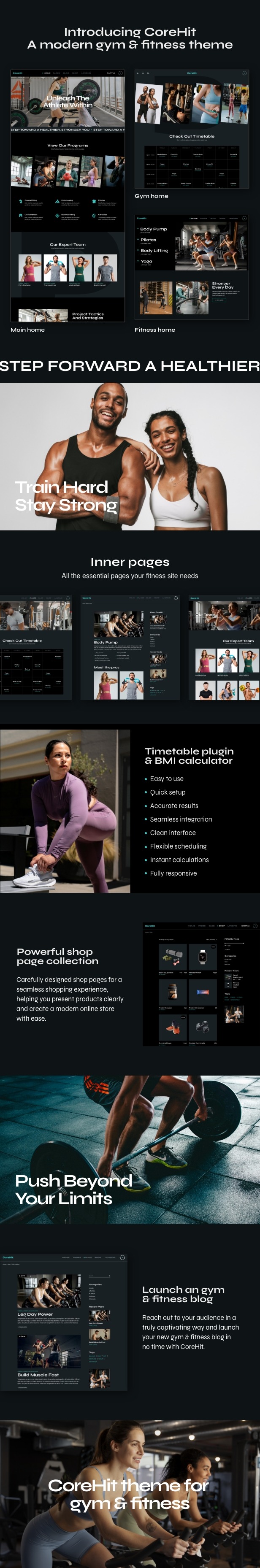 CoreHit – Fitnessstudio und Fitness-WordPress-Theme – 1