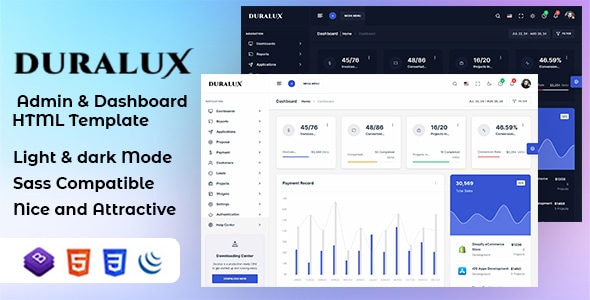 Duralux – Admin- und Dashboard-Bootstrap-HTML-Vorlage