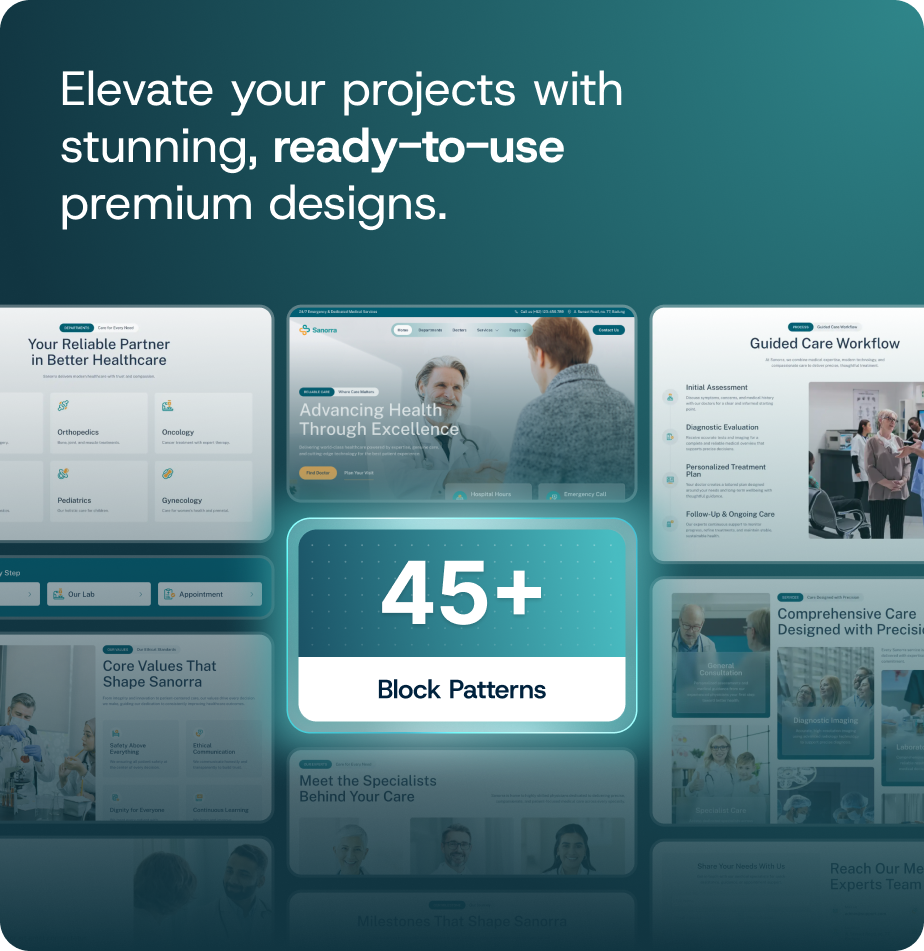 Sanorra – Medical & Healthcare FSE WordPress Block Theme – 6