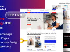 All-in-One-HTML-Vorlage für Sanitärreparaturdienste (LTR + RTL) – Home Rakshak