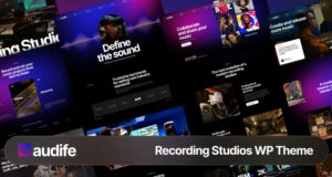 Audife – WordPress-Layout für Aufnahmestudios