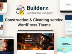 Builderx – WordPress-Layout für Bau- und Reinigungsdienste