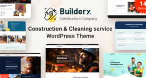 Builderx – WordPress-Layout für Bau- und Reinigungsdienste