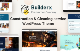 Builderx – WordPress-Layout für Bau- und Reinigungsdienste